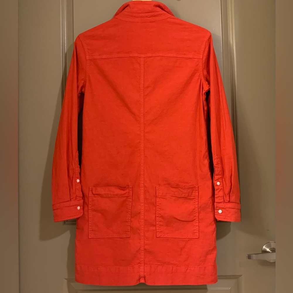 Frank & Eileen Southern Ireland Linen Blend Utility Mini Dress Red Size XS - Picture 13 of 16